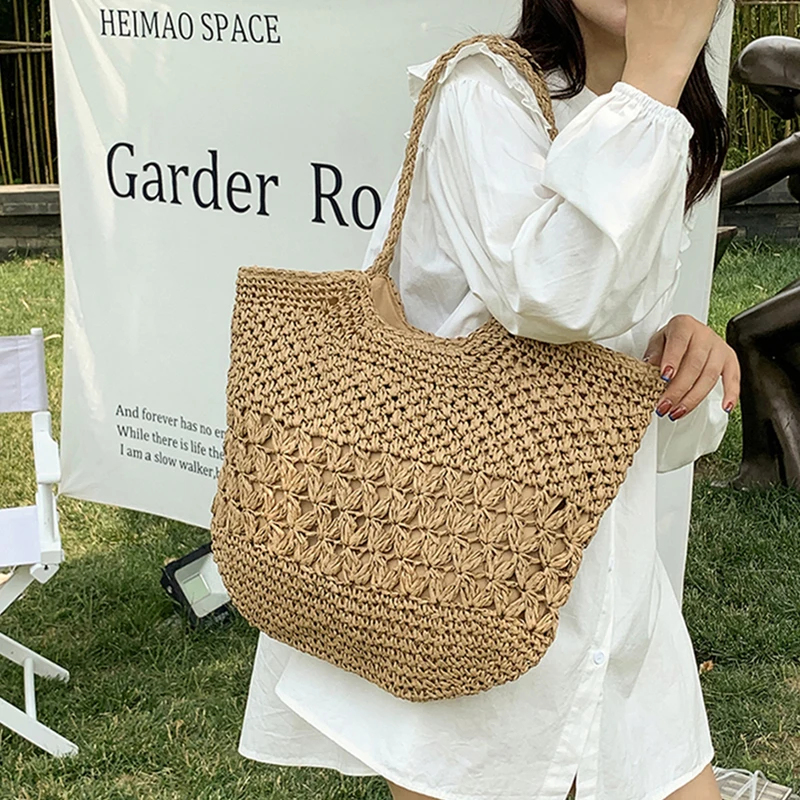 Luxury Bags On Sale - Casual Design Straw Weave Bags Trend