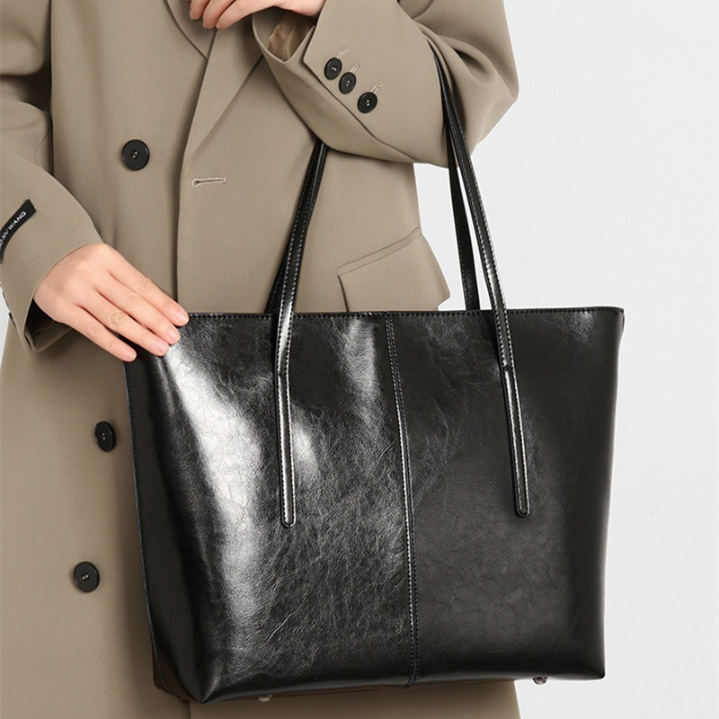Luxury Bags Vintage - 2026 New Vintage Genuine Leather Tote