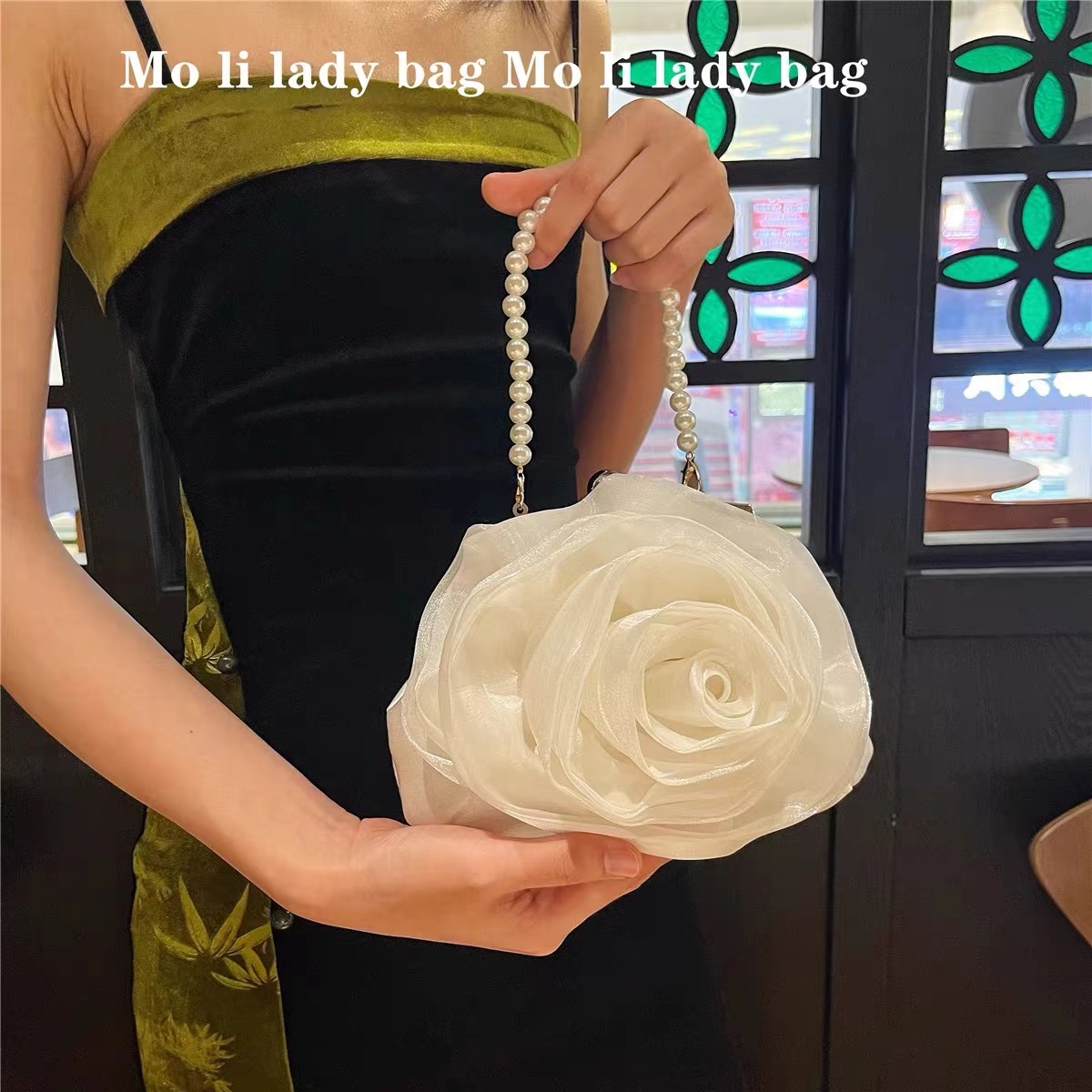 Luxury Bags On Sale - Luxury Designer Satin Floral Handbag Women