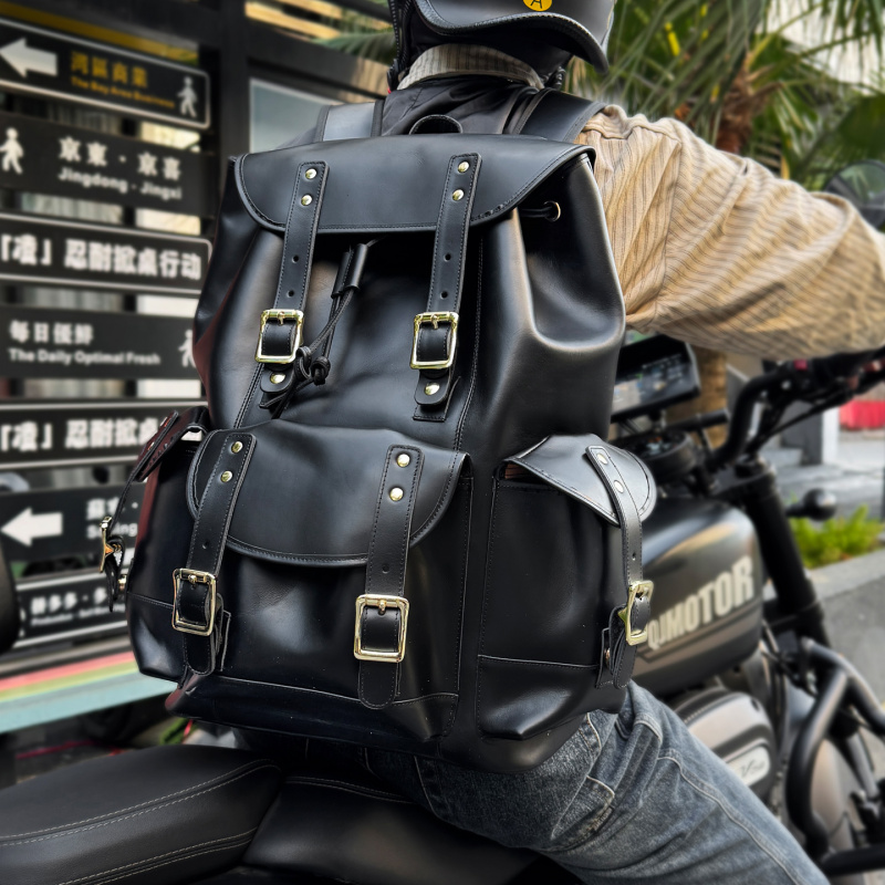 New Arrivals Leather Backpack  - Luxury Bags Vintage のレビューと価格