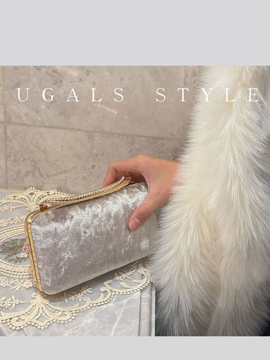 UGALS Velvet Box Bag Evening P - Luxury Bags For Young Women のレビューと価格