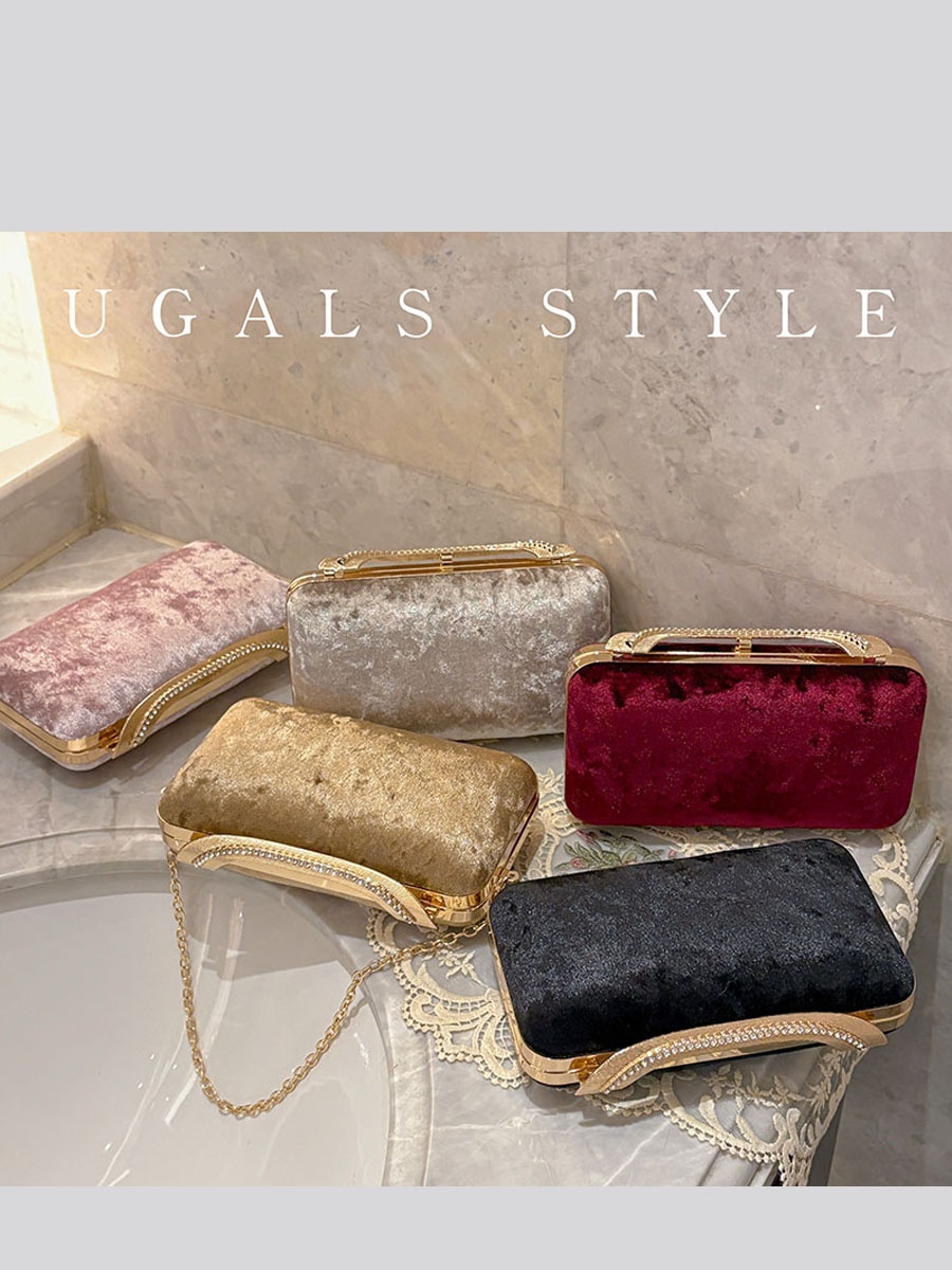 UGALS Velvet Box Bag Evening P - Luxury Bags For Young Women のレビューと価格
