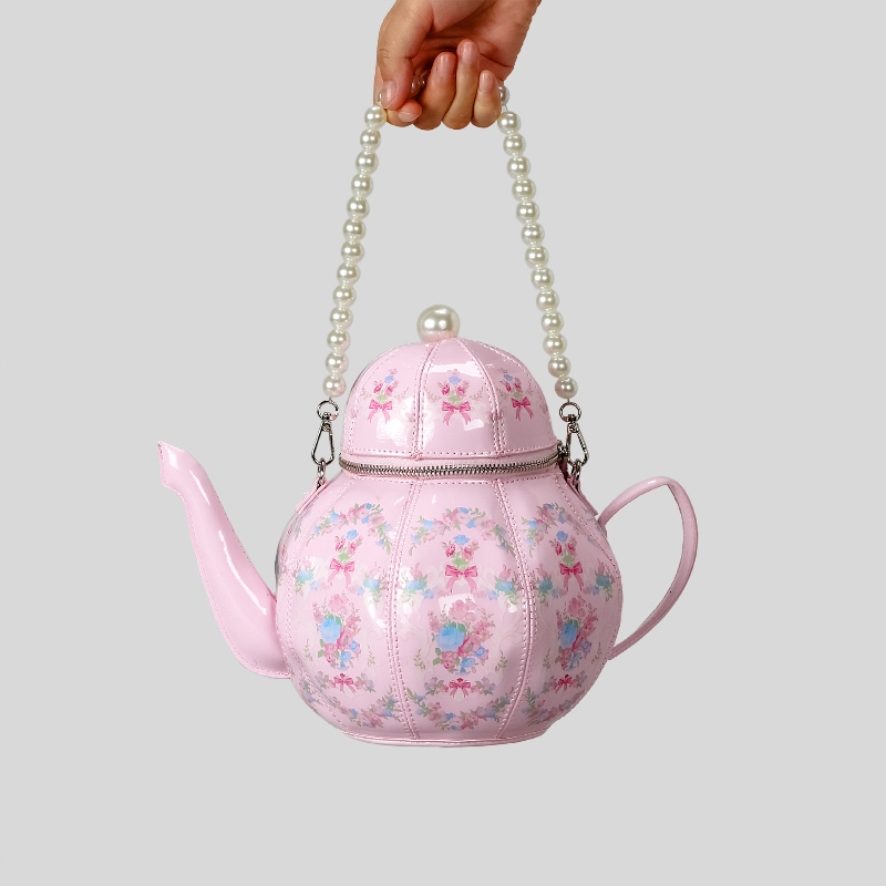 Pearl Chain Teapot Crossbody B - Luxury Bags On Sale のレビューと価格