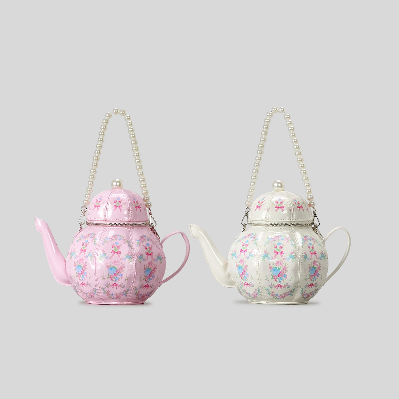 Pearl Chain Teapot Crossbody B - Luxury Bags On Sale のレビューと価格