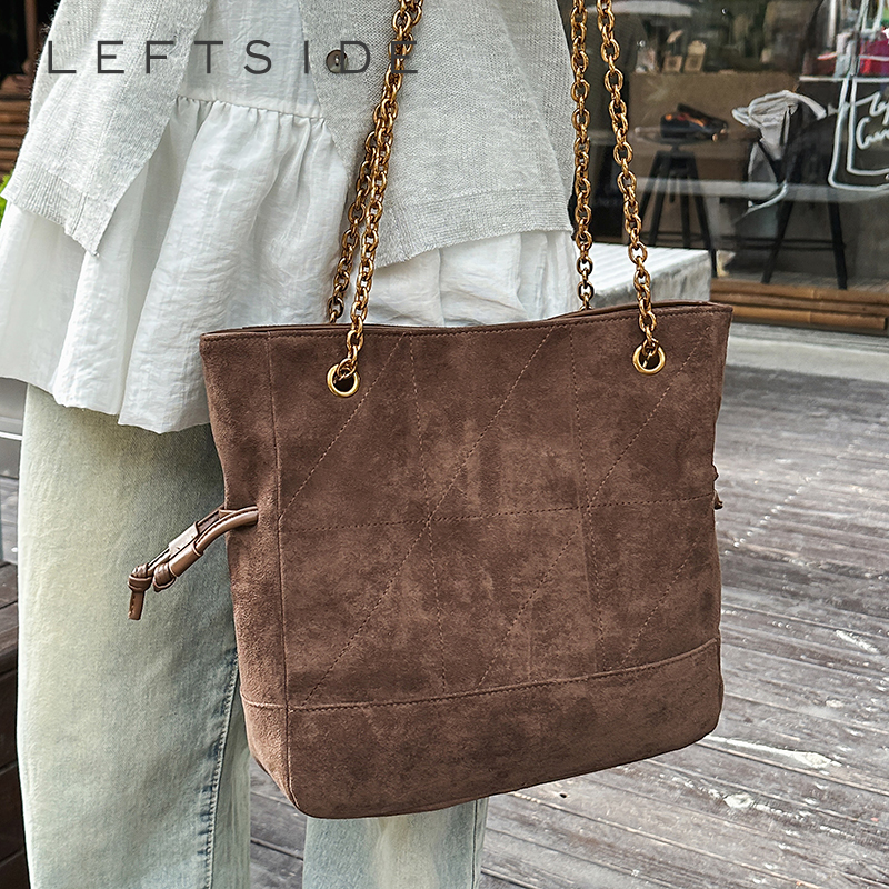 LEFTSIDE Luxury Small Faux Sue - Luxury Bags For Young Women のレビューと価格