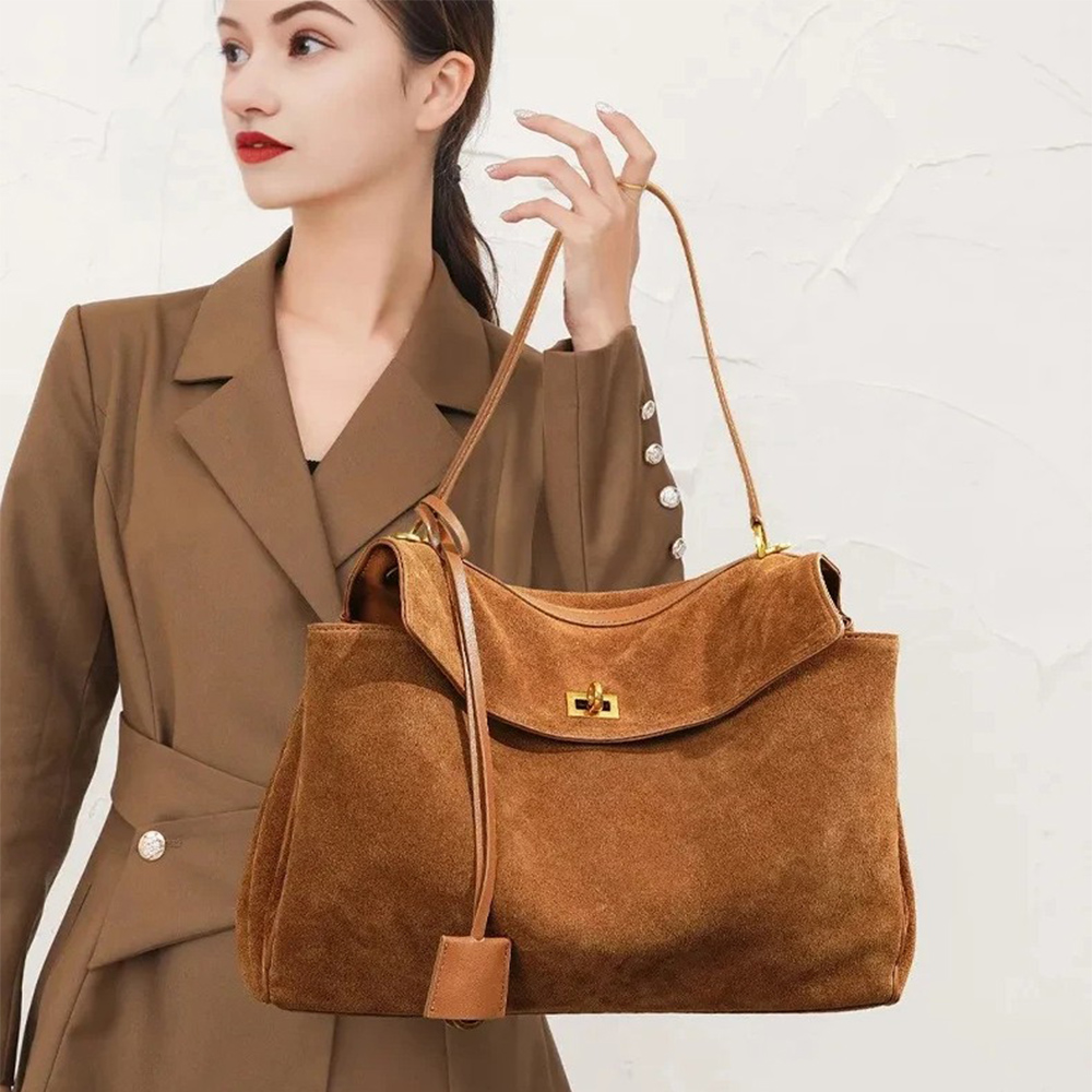 Autumn Winter Women's Suede ge - Luxury Bags On Sale のレビューと価格