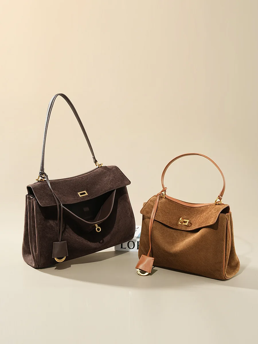 Autumn Winter Women's Suede ge - Luxury Bags On Sale のレビューと価格