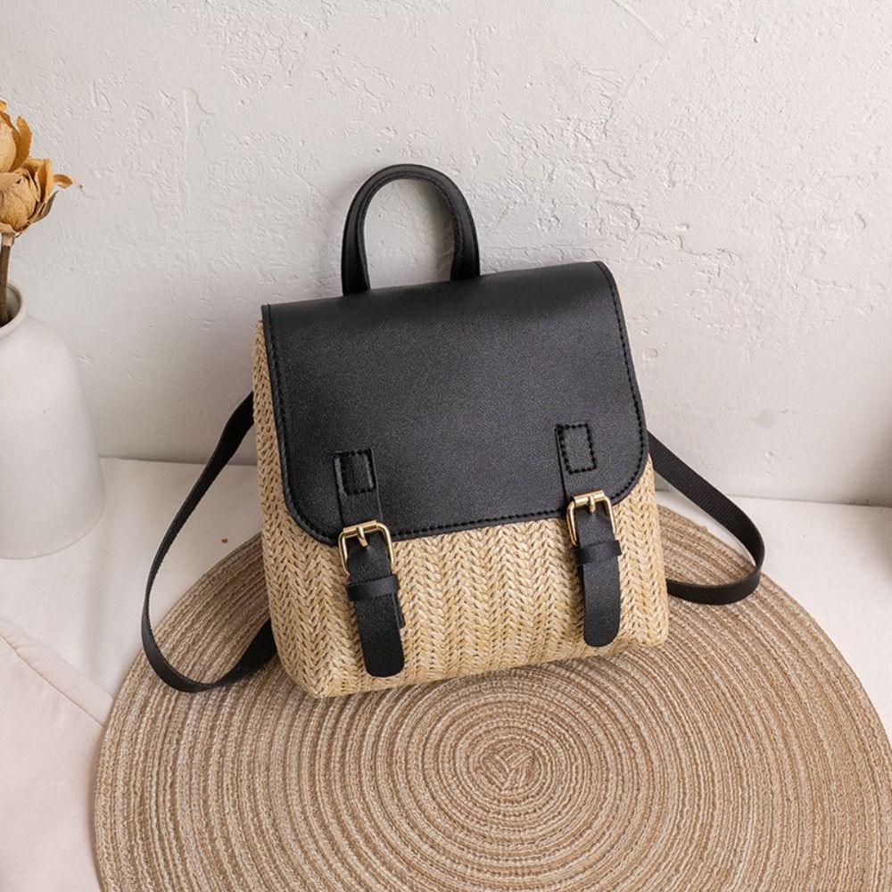 Versatile Bag PU Leather Straw - Luxury Bags Vintage のレビューと価格