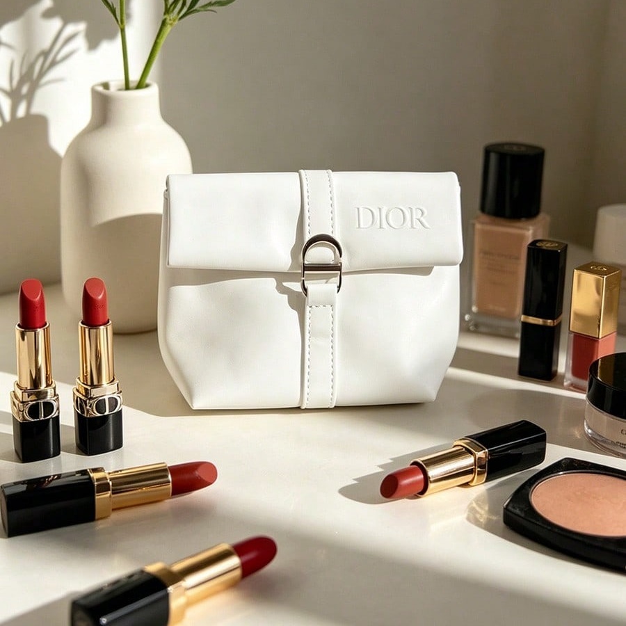 Dior’s Bag White Cosmetic Bag  - Luxury Bags Dior のレビューと価格