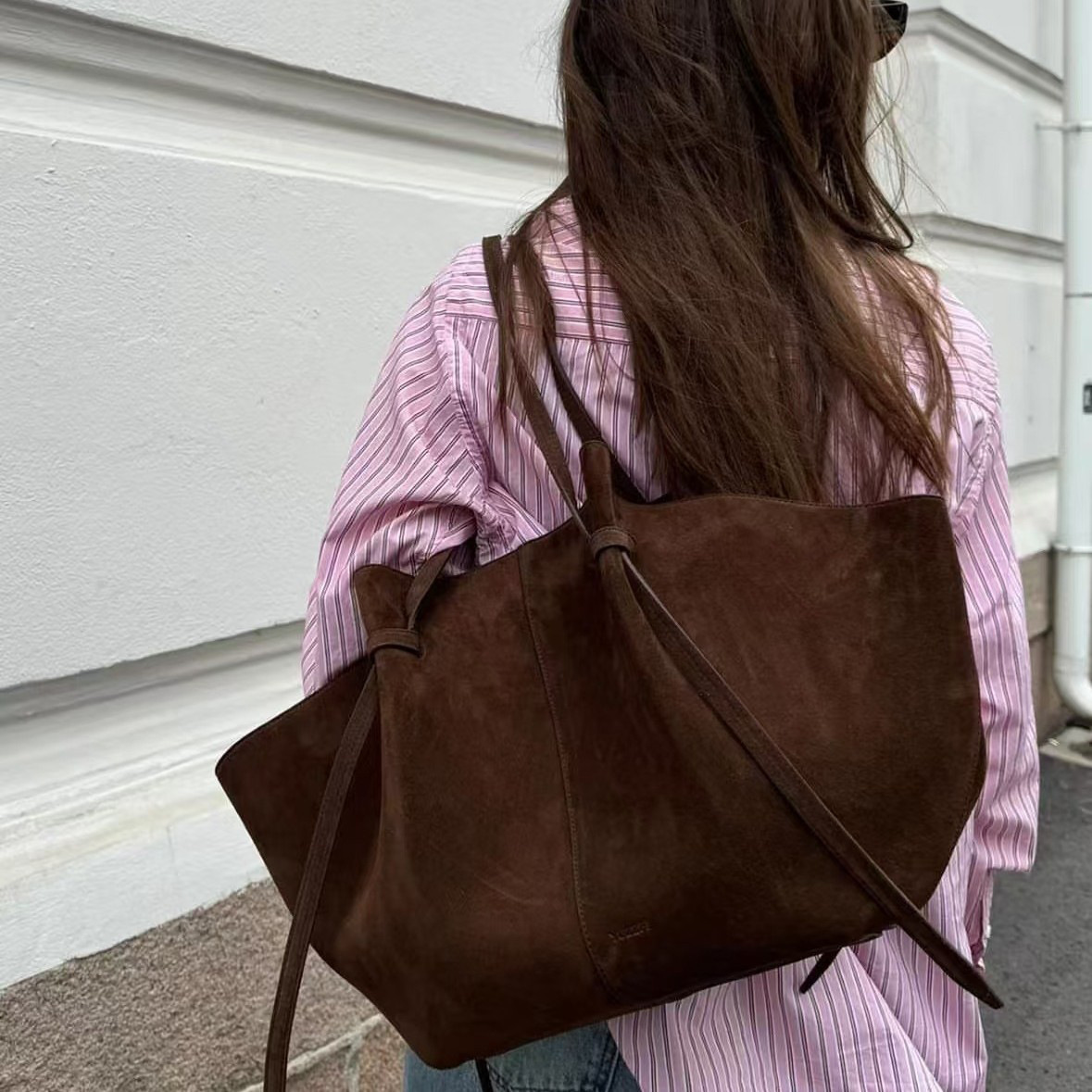 Faux Suede Tote Bags For Women - Luxury Bags Vintage のレビューと価格