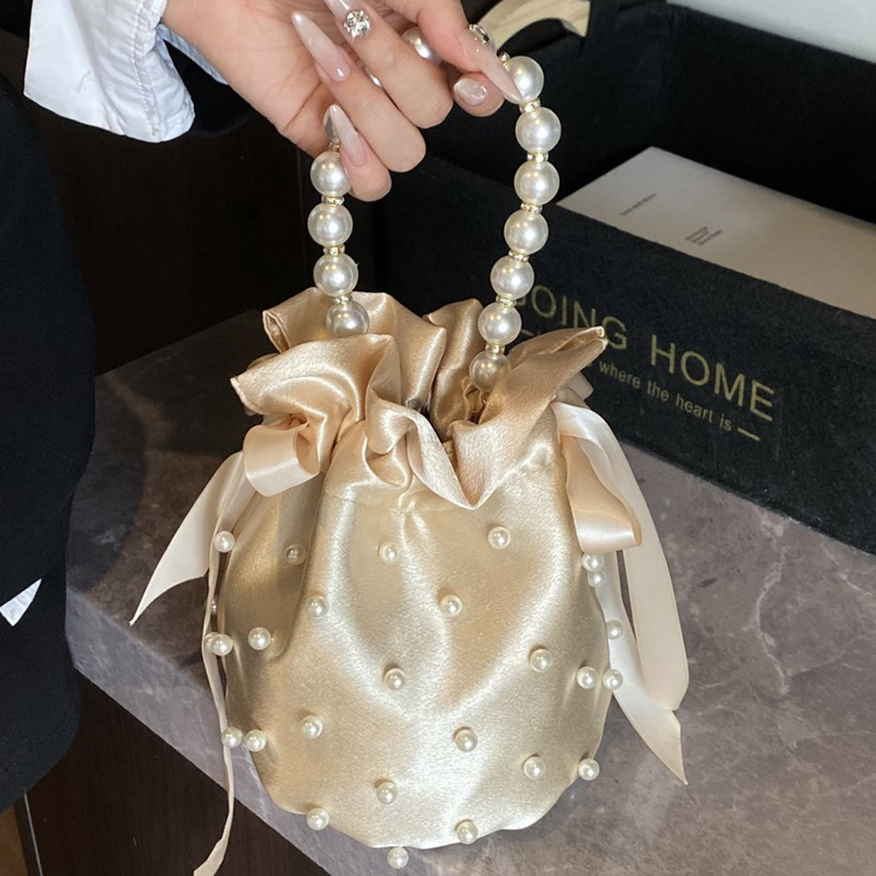 Luxury Pearls Bucket Bag Fashi - Luxury Bags On Sale のレビューと価格
