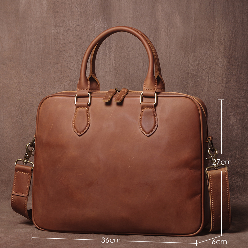 GURO Men Crazy Horse Cowhide B - Luxury Bags Vintage のレビューと価格