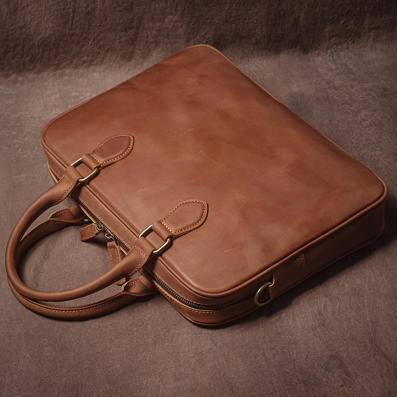 GURO Men Crazy Horse Cowhide B - Luxury Bags Vintage のレビューと価格