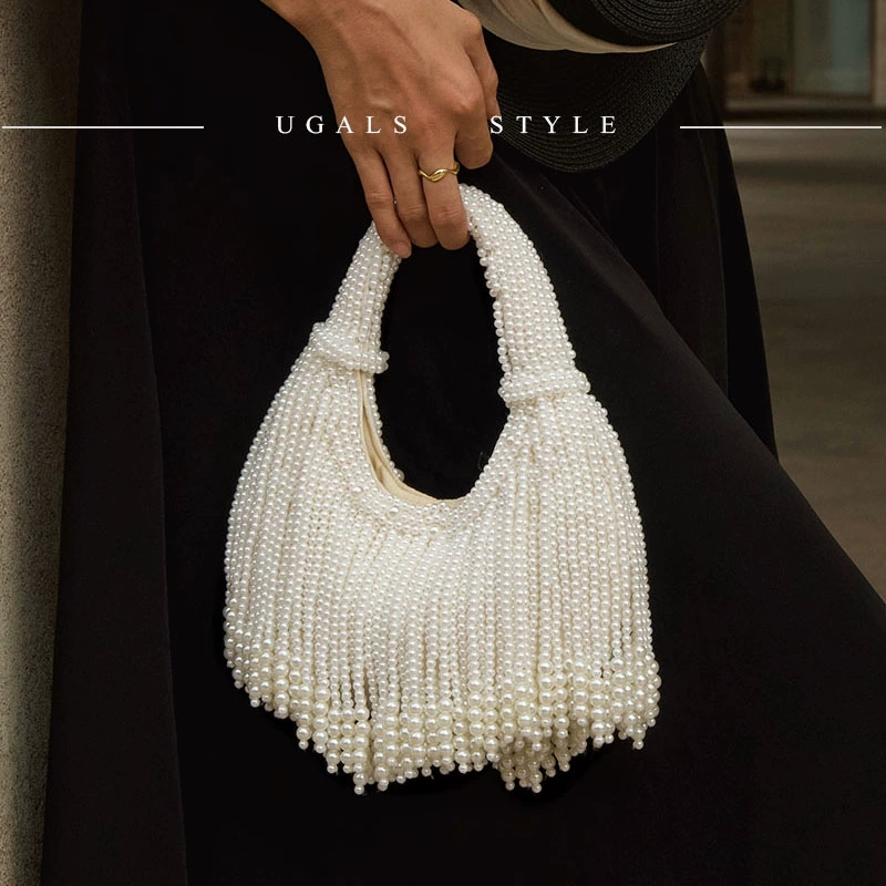Design Handle Pearl Evening Cl - Luxury Bags On Sale のレビューと価格