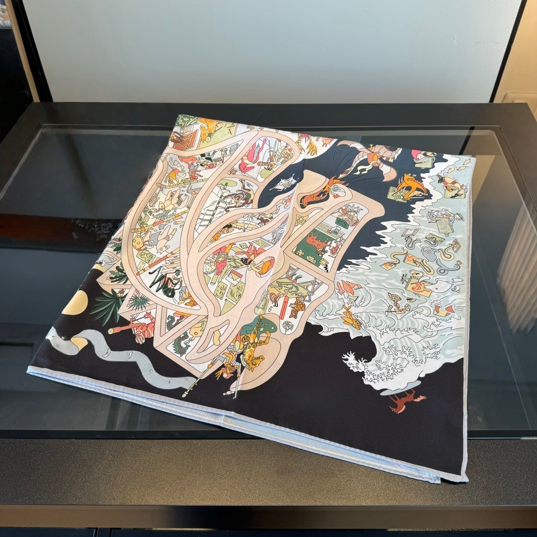 Luxury Printed Square Scarf Fa - Luxury Bags Vintage のレビューと価格